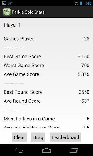 Изображение игры: Farkle Solo Solitaire - Free