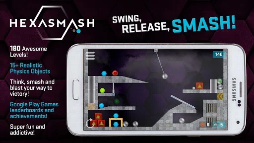 Изображение игры: Hexasmash Pro - Wrecking Ball Physics Puzzle