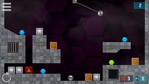 Изображение игры: Hexasmash Pro - Wrecking Ball Physics Puzzle