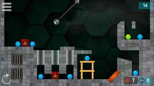 Изображение игры: Hexasmash Pro - Wrecking Ball Physics Puzzle