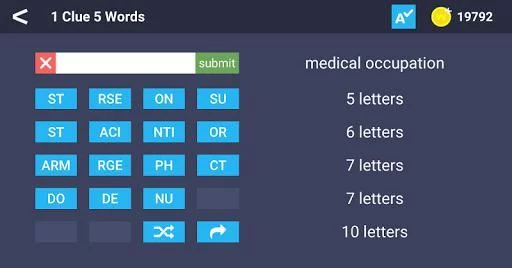 Изображение игры: 1 Clue 5 Words - Word Game