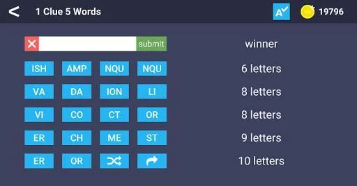 Изображение игры: 1 Clue 5 Words - Word Game