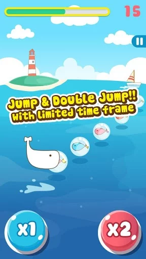 Изображение игры: Kuro Jump - Cute Free game app