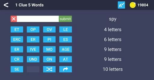 Изображение игры: 1 Clue 5 Words - Word Game