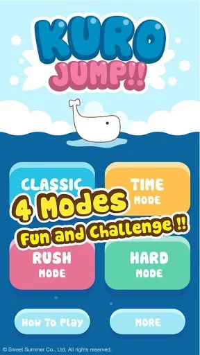 Изображение игры: Kuro Jump - Cute Free game app