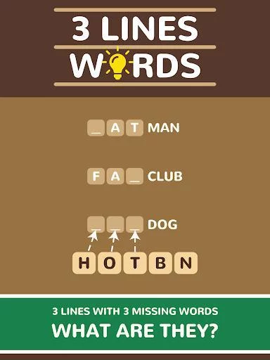 Изображение игры: 3 Lines 3 Words