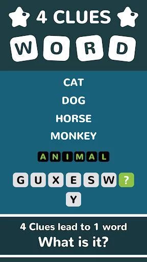 Изображение игры: 4 Clues 1 Word