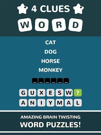 Изображение игры: 4 Clues 1 Word