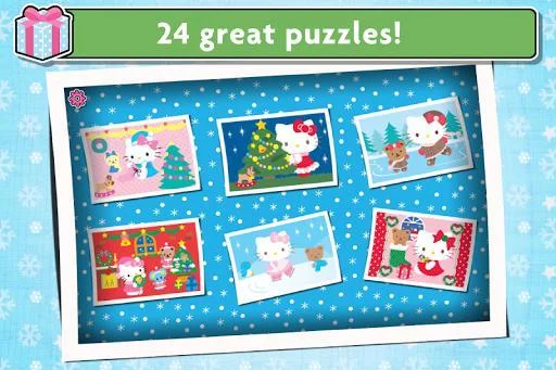 Изображение игры: Hello Kitty Christmas Puzzles - Games for Kids 🎄