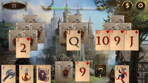 Изображение игры: Legends of Solitaire Curse of the Dragons TriPeaks