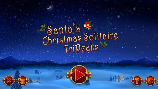 Изображение игры: Santa's Christmas Solitaire TriPeaks