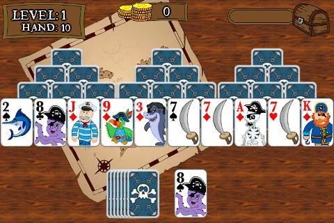 Изображение игры: Pirate TriPeaks Solitaire