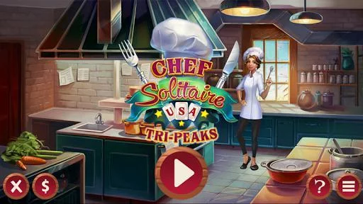 Изображение игры: Chef Solitaire: USA TriPeaks