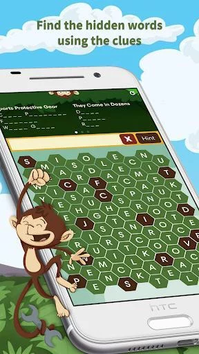 Изображение игры: Monkey Wrench – Word Search
