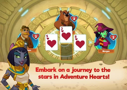 Изображение игры: Adventure Hearts - An interstellar card game