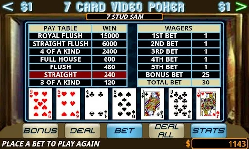 Изображение игры: Seven Card Video Poker