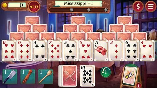 Изображение игры: Chef Solitaire: USA TriPeaks