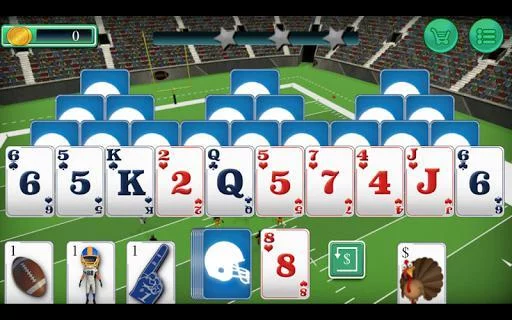 Изображение игры: Touch Down Football Solitaire Tri Peaks