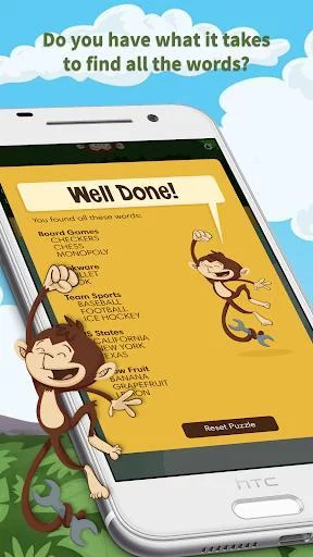 Изображение игры: Monkey Wrench – Word Search