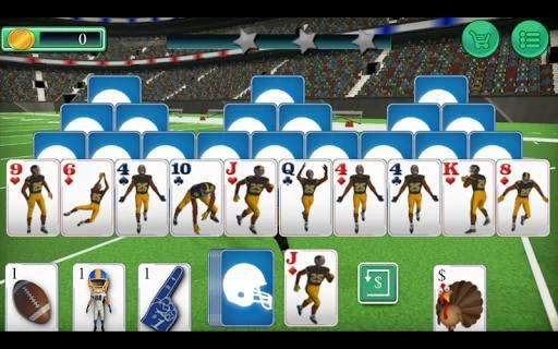 Изображение игры: Touch Down Football Solitaire Tri Peaks