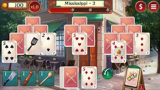 Изображение игры: Chef Solitaire: USA TriPeaks