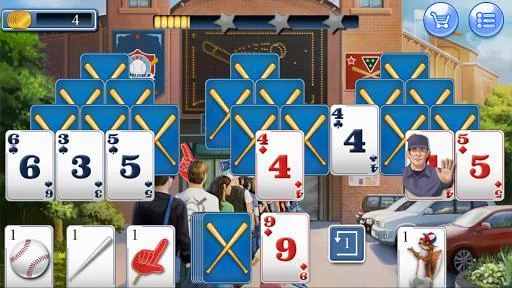 Изображение игры: Home Run Tri Peaks Solitaire