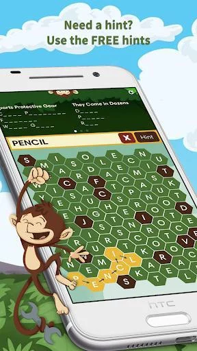 Изображение игры: Monkey Wrench – Word Search