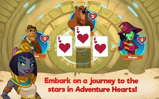 Изображение игры: Adventure Hearts - An interstellar card game