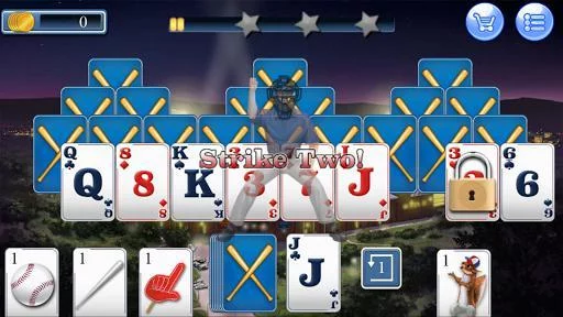 Изображение игры: Home Run Tri Peaks Solitaire