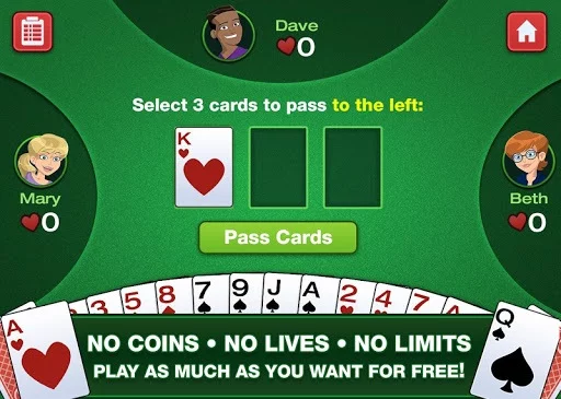 Изображение игры: Simply Hearts - Classic Card Game