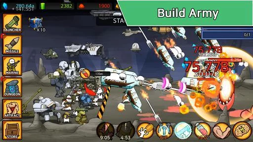 Изображение игры: Missile Dude RPG: Tap Tap Missile