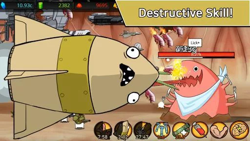 Изображение игры: Missile Dude RPG: Tap Tap Missile