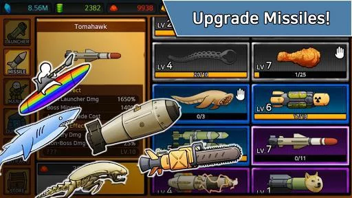 Изображение игры: Missile Dude RPG: Tap Tap Missile