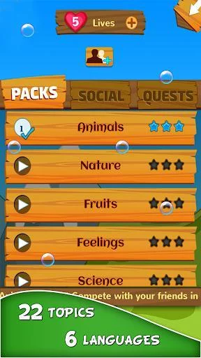 Изображение игры: Bubble Words