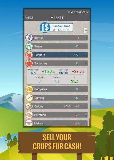 Изображение игры: Farm Wars - Crops Trade Manager
