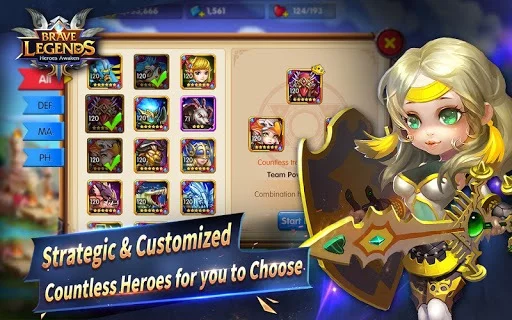 Изображение игры: Brave Legends: Heroes Awaken