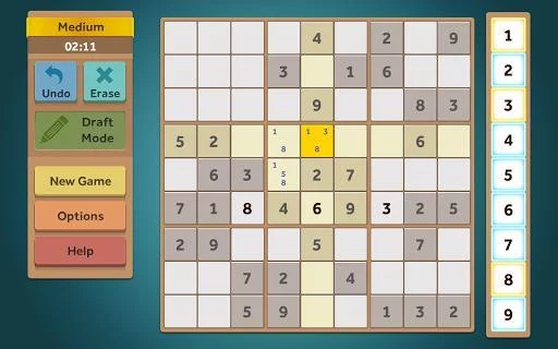 Изображение игры: Simple Sudoku