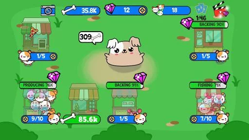 Изображение игры: Princess Dog Nom Nom Evolution