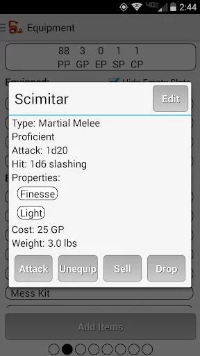 Изображение игры: Squire - Character Manager