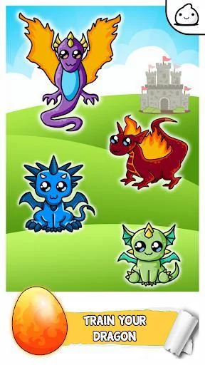 Изображение игры: Dragons Evolution -Merge Clicker Kawaii Idle Game