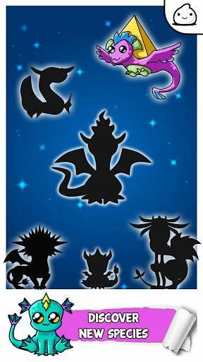 Изображение игры: Dragons Evolution -Merge Clicker Kawaii Idle Game