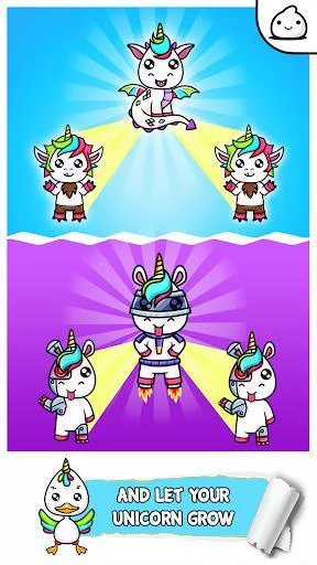 Изображение игры: Unicorn Evolution 2 Idle Cute Clicker Game Kawaii