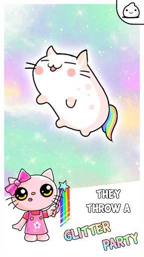 Изображение игры: Unicorn Cat Evolution - Idle Cute Kawaii Clicker