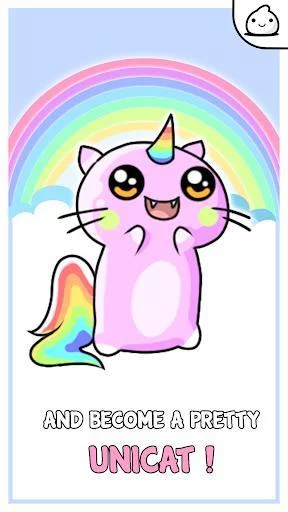 Изображение игры: Unicorn Cat Evolution - Idle Cute Kawaii Clicker
