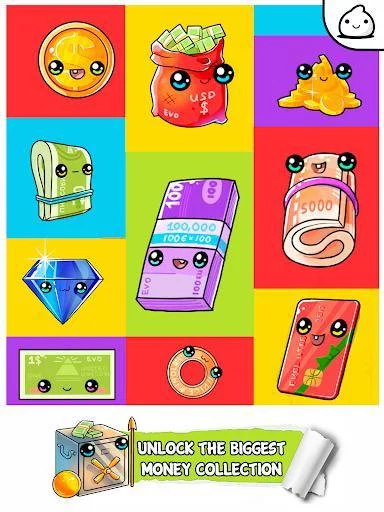 Изображение игры: Money Evolution - Idle Cute Clicker Game Kawaii