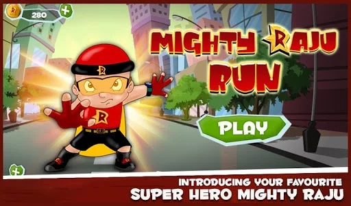 Изображение игры: Mighty Raju Run