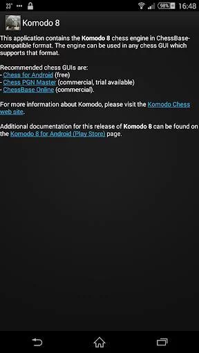 Изображение игры: Komodo 8 Chess Engine