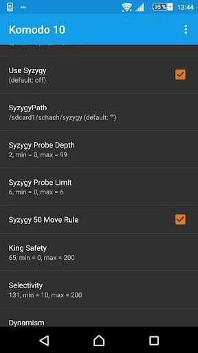 Изображение игры: Komodo 10 Chess Engine