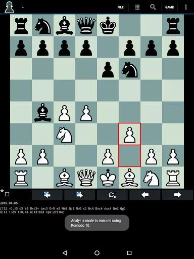 Изображение игры: Komodo 10 Chess Engine