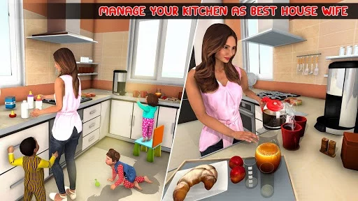 Изображение игры: New Mother Baby Triplets Family Simulator